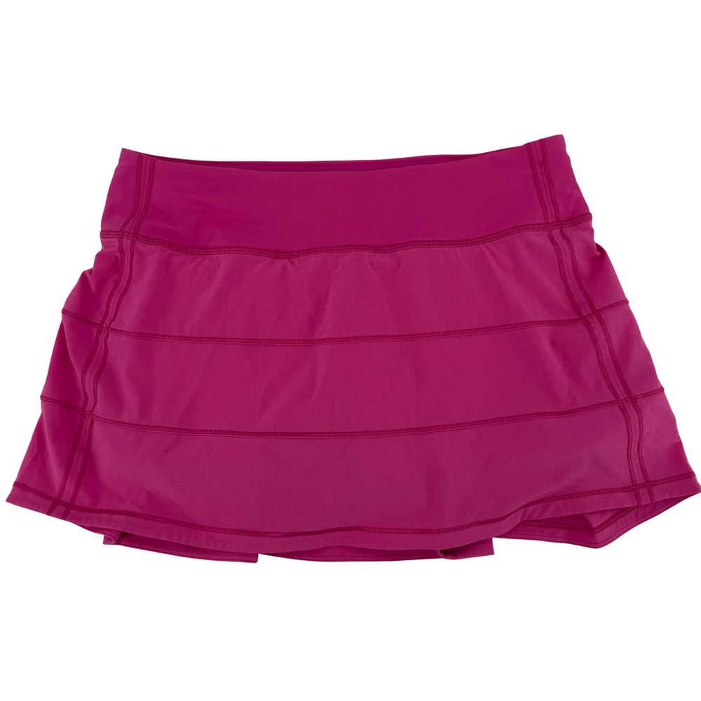 Lululemon Pace Setter Skirt Women Pink Athletic Tennis Running Skort Size 6